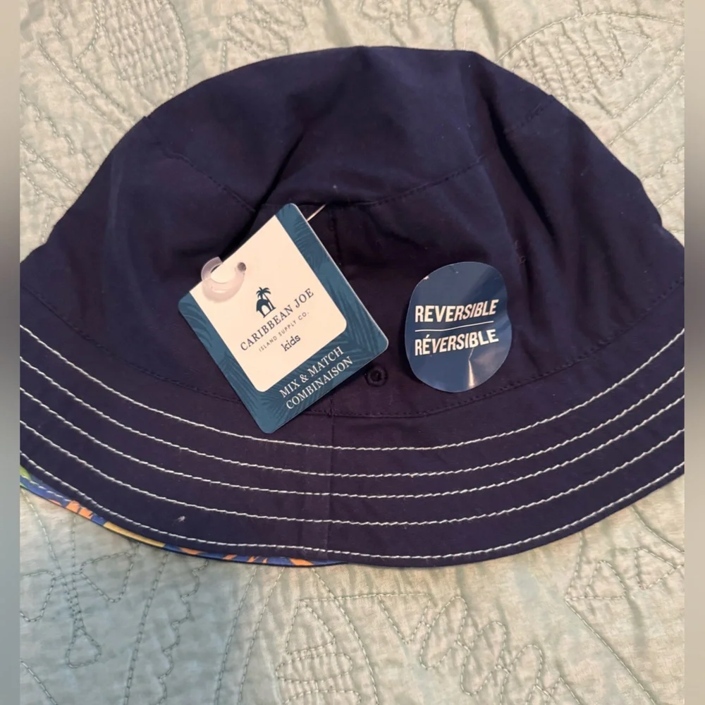 REVERSIBLE kids sun hat by Caribbean Joe! See pic for all the details 🌴unisex